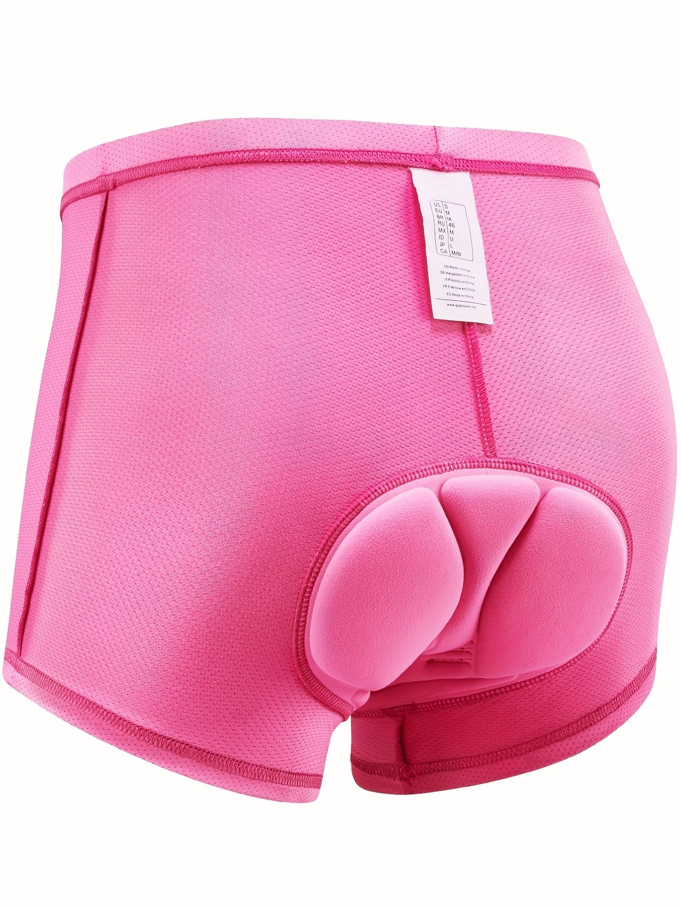 Women's cycling shorts featuring 4D padding and breathable mesh fabric, designed for comfort during long bike rides. 0